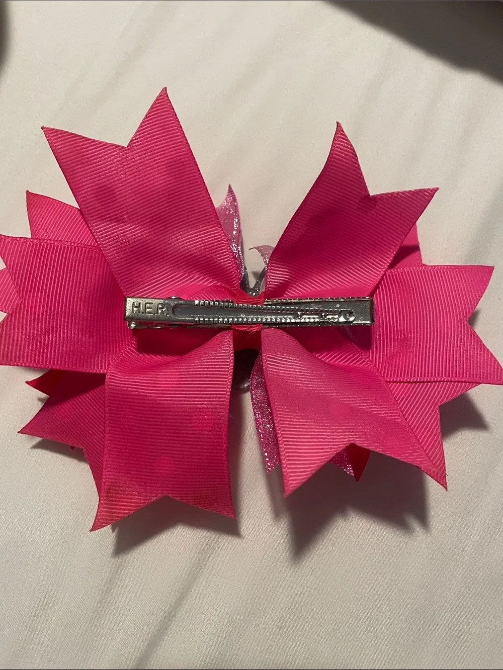 Disney Pink Minnie Mouse Layered Hair Bow